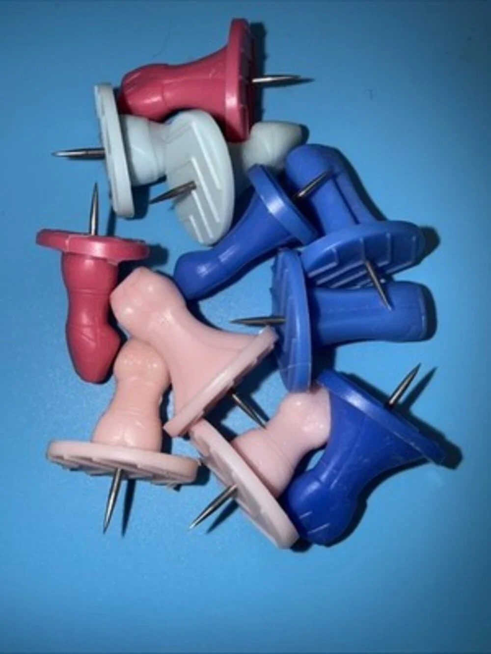 VTG 70s Push Pins - Fashion Design Multi Purpose Super Grip/tags Push Pin Yarn